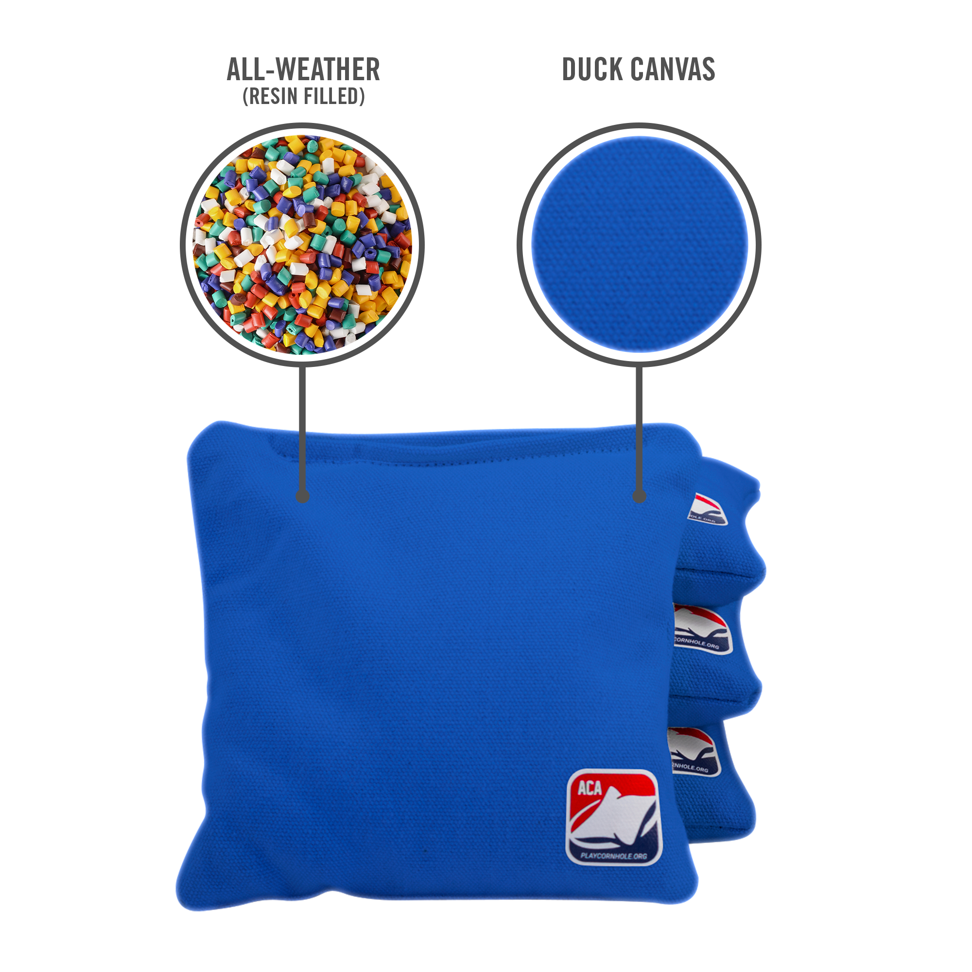 Royal Blue Daily 66x Cornhole Bags