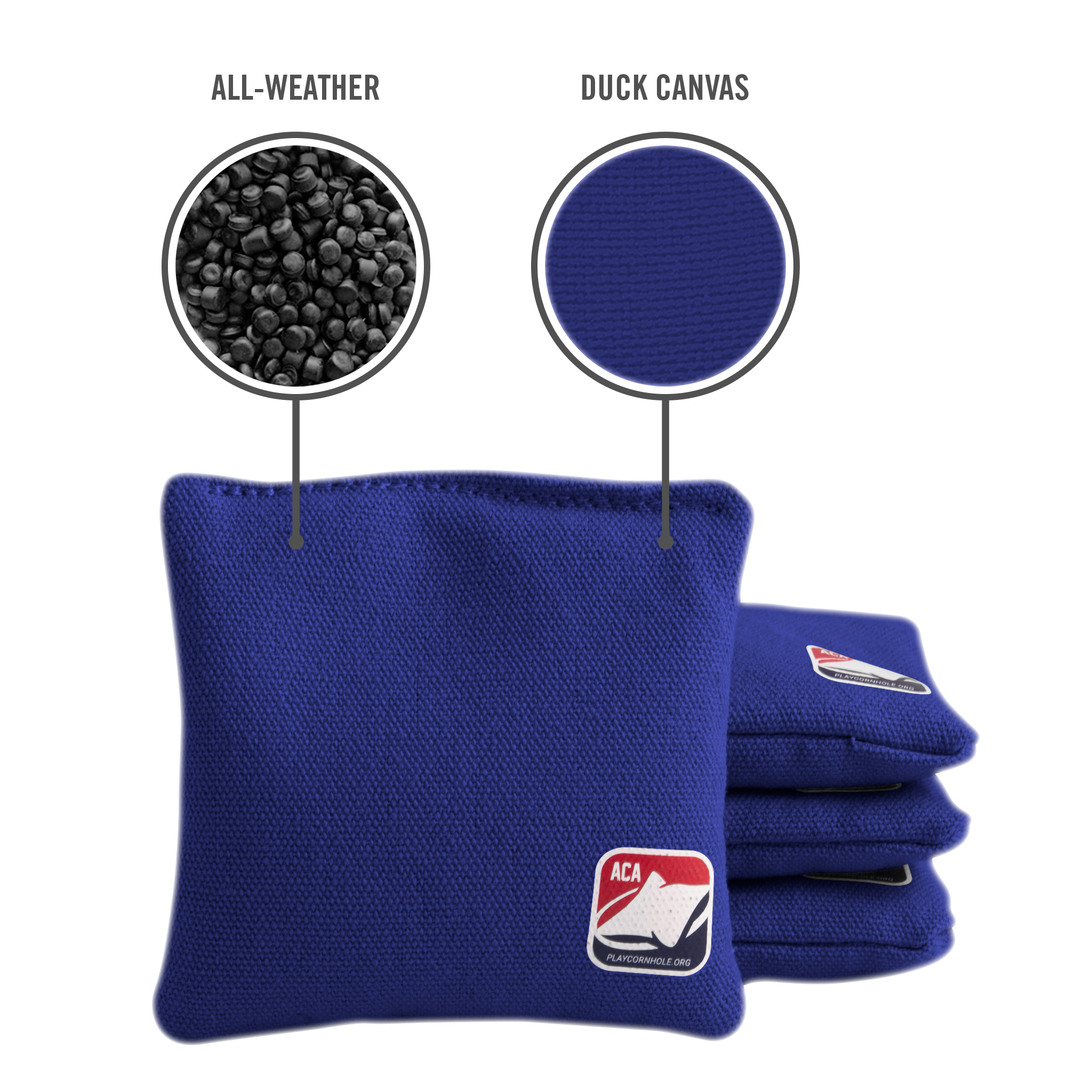 Royal Blue Daily 44x Cornhole Bags