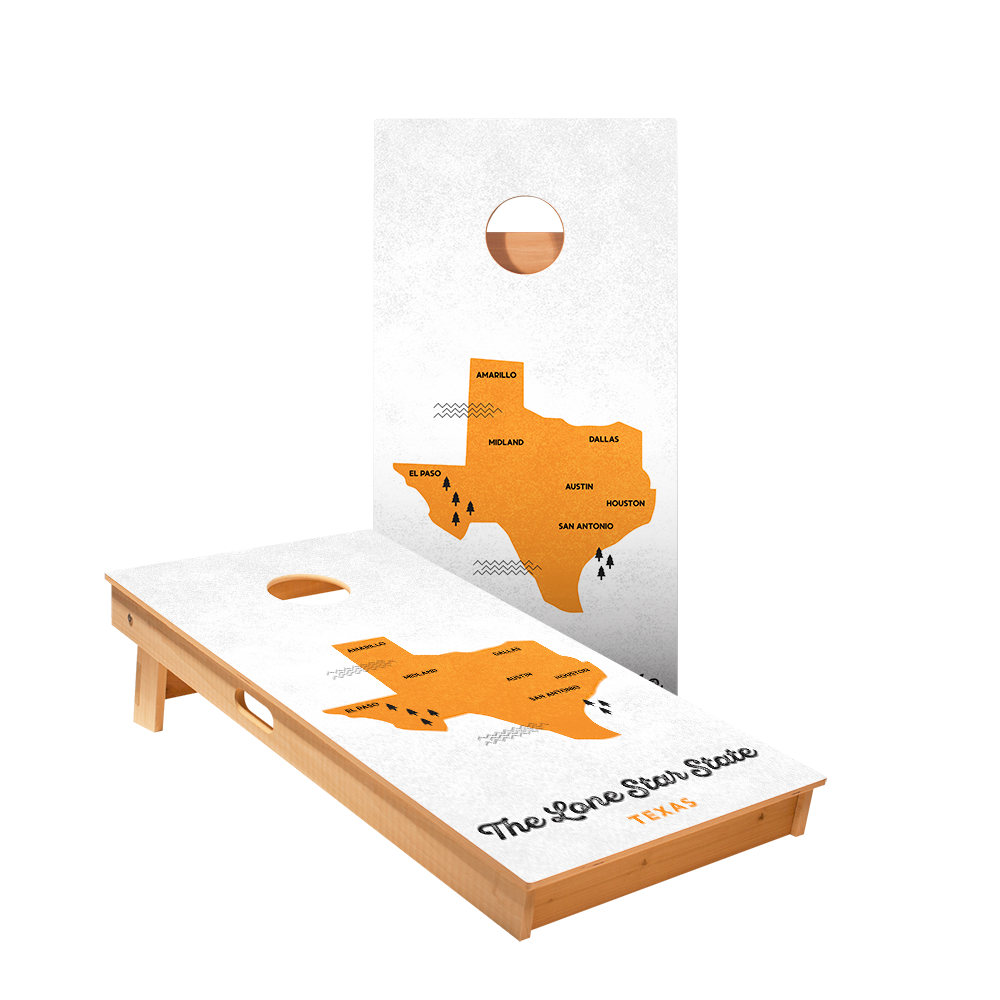 Lone Star State Star Cornhole Boards